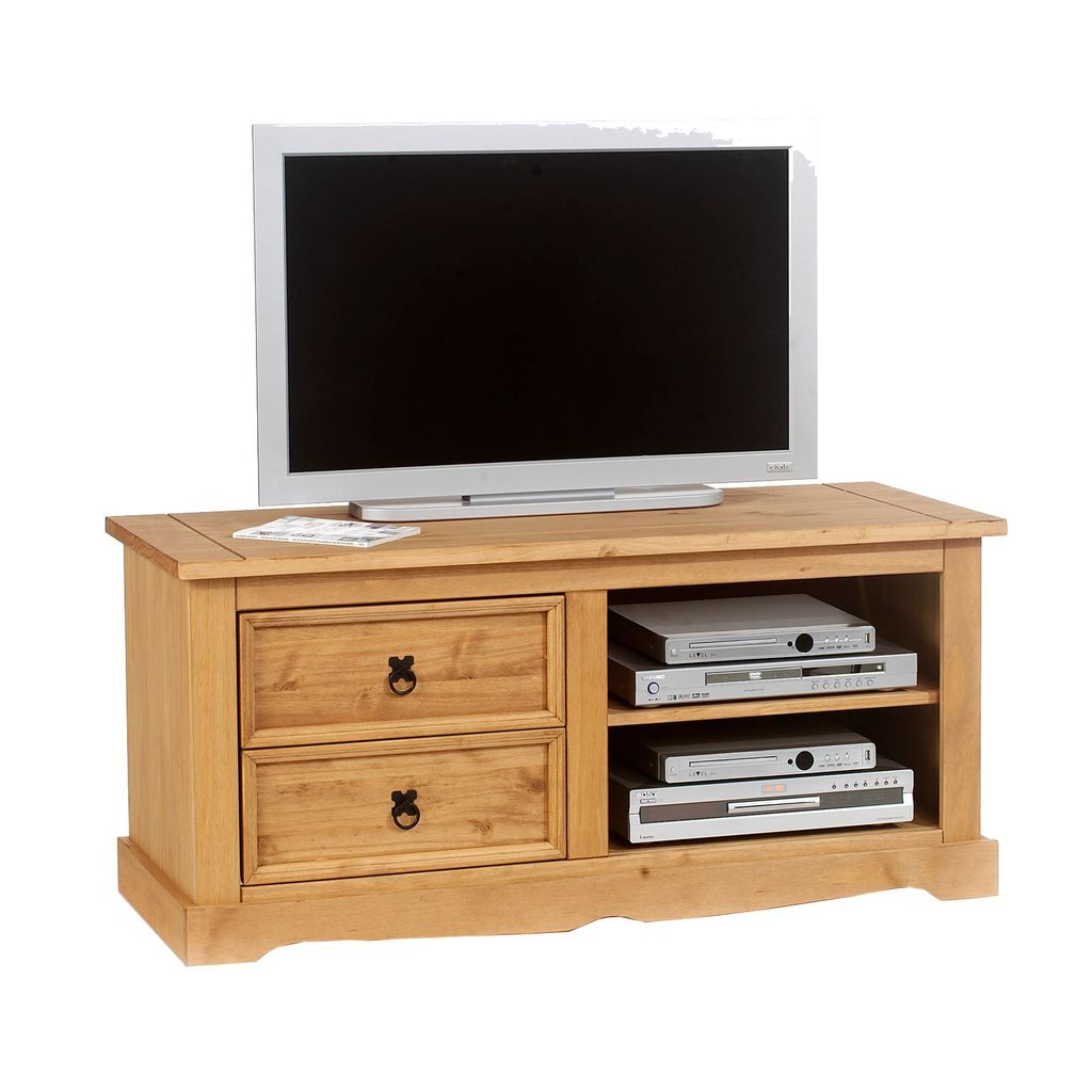 TV Lowboard TEQUILA, Kiefer massiv im Landhausstil, TV Produktbild 