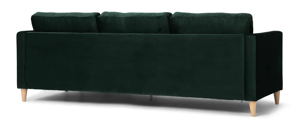 Canapé modulable Marino BA1, solution gain de place en velours vert chic