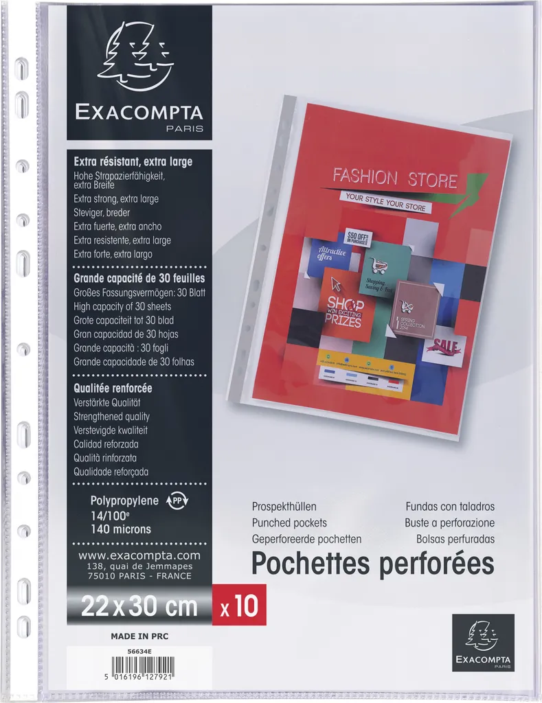 Pochettes pour Classeur A4+ Haute Résistance pour Usage Intensif