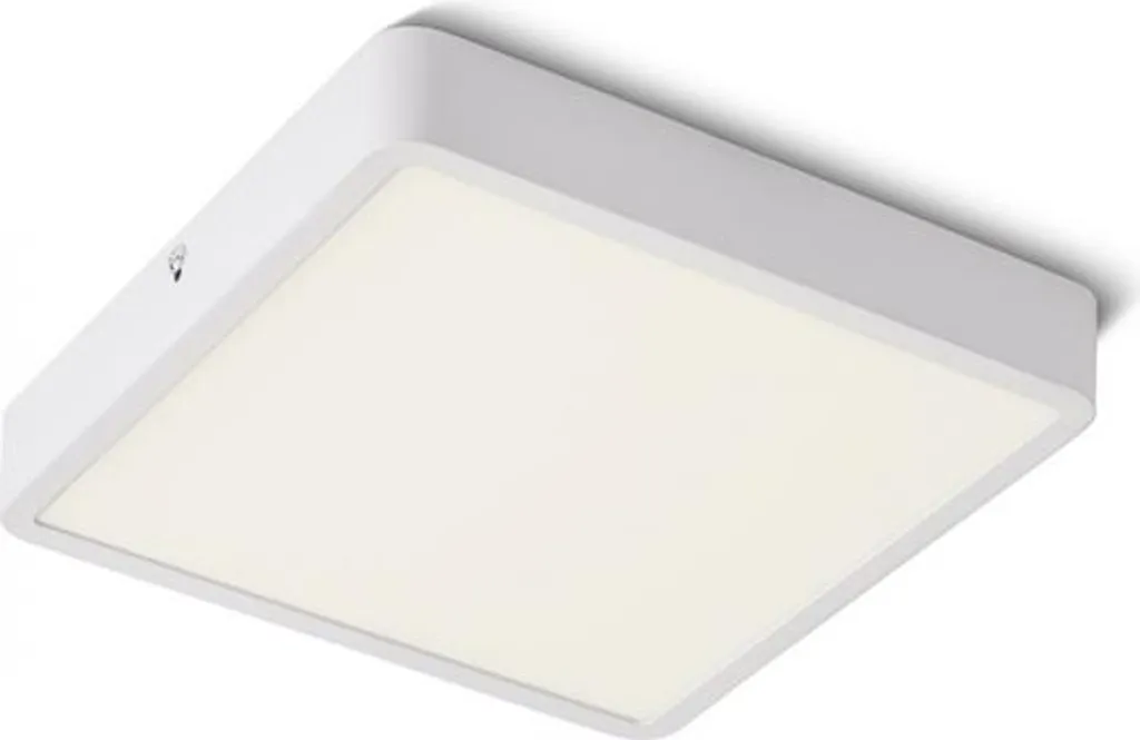 Luminaire plafonnier LED carré blanc HUE SQ 22 dimmable 3000K pour salon