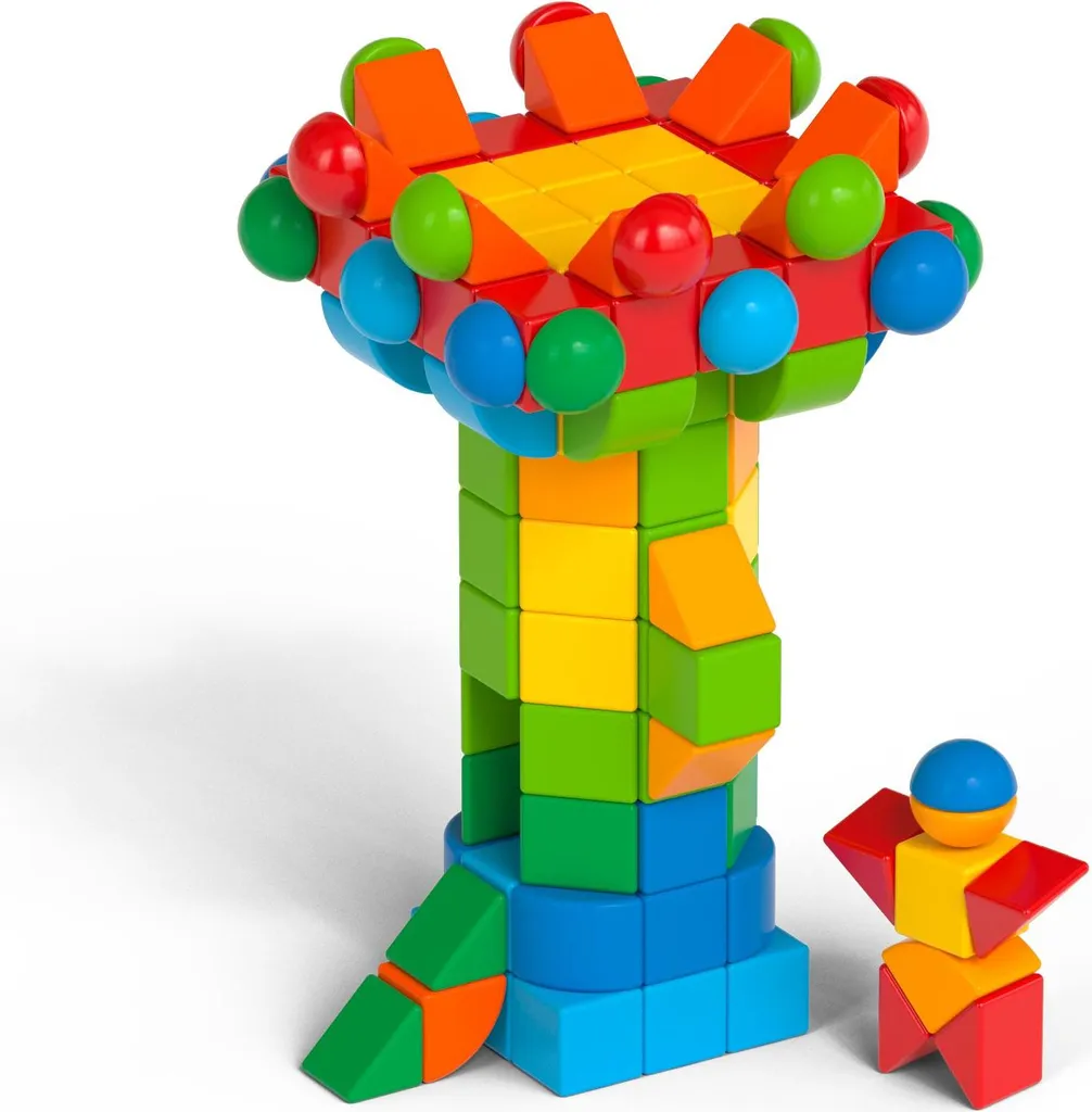 Fini les constructions fragiles avec Geomag Magicube Shapes 164 pièces - 2