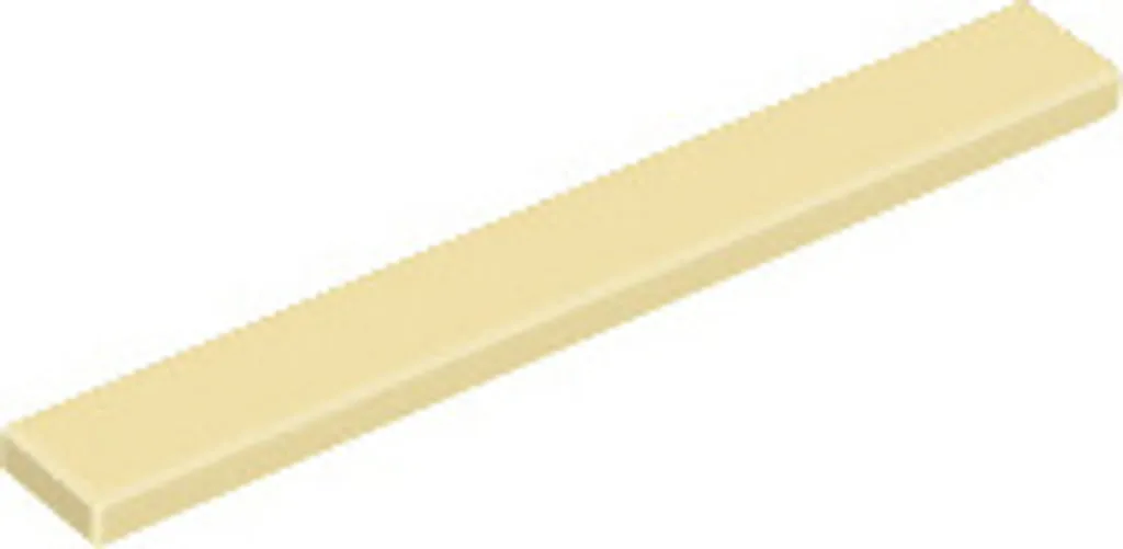 Tuiles Plates 1x8 LEGO Beige - Lot de 250 Pièces 4162 pour Maquettes