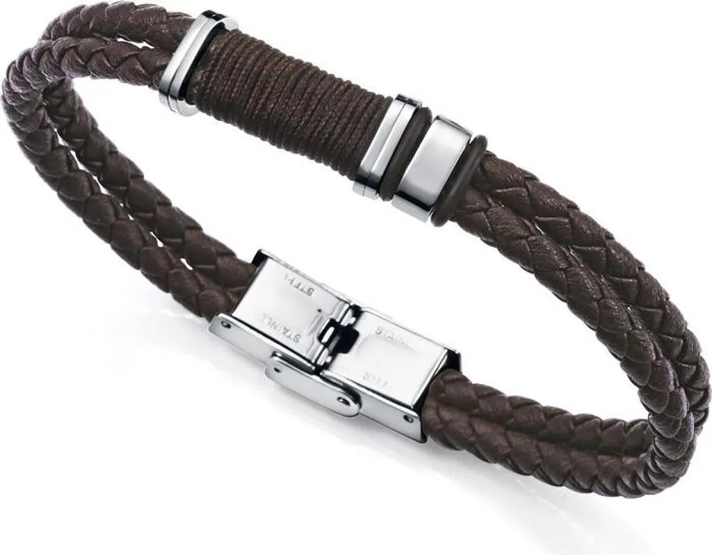 Magnum 14129P01011: Bracciale Doppio Giro in Pelle Pregiata