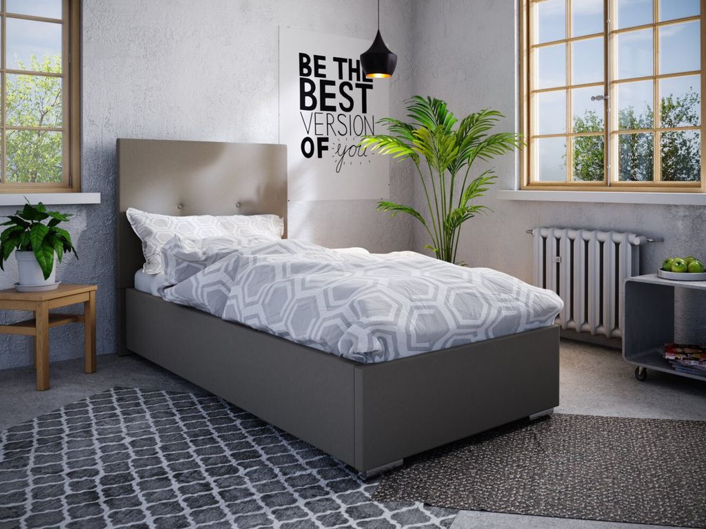 Einzelbett 80x200 FLEK 2 – braun