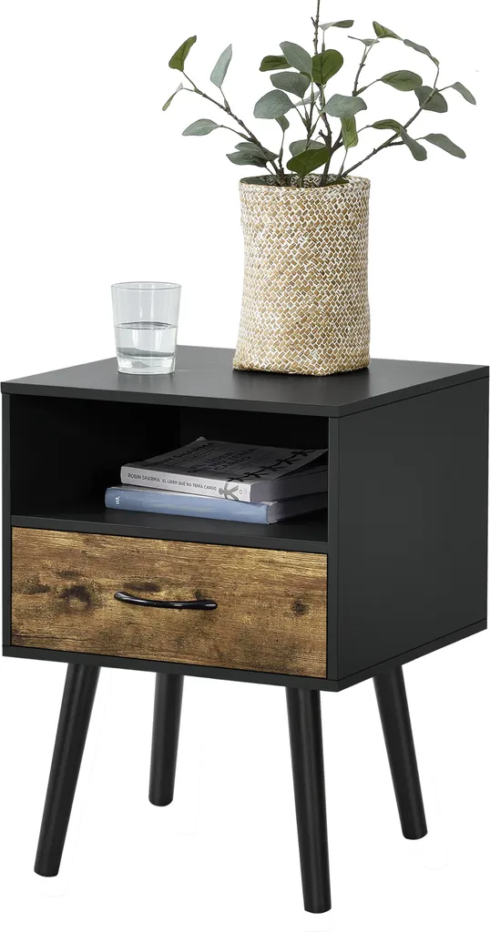 Table d'appoint Gävle avec tiroir pour ranger vos télécommandes