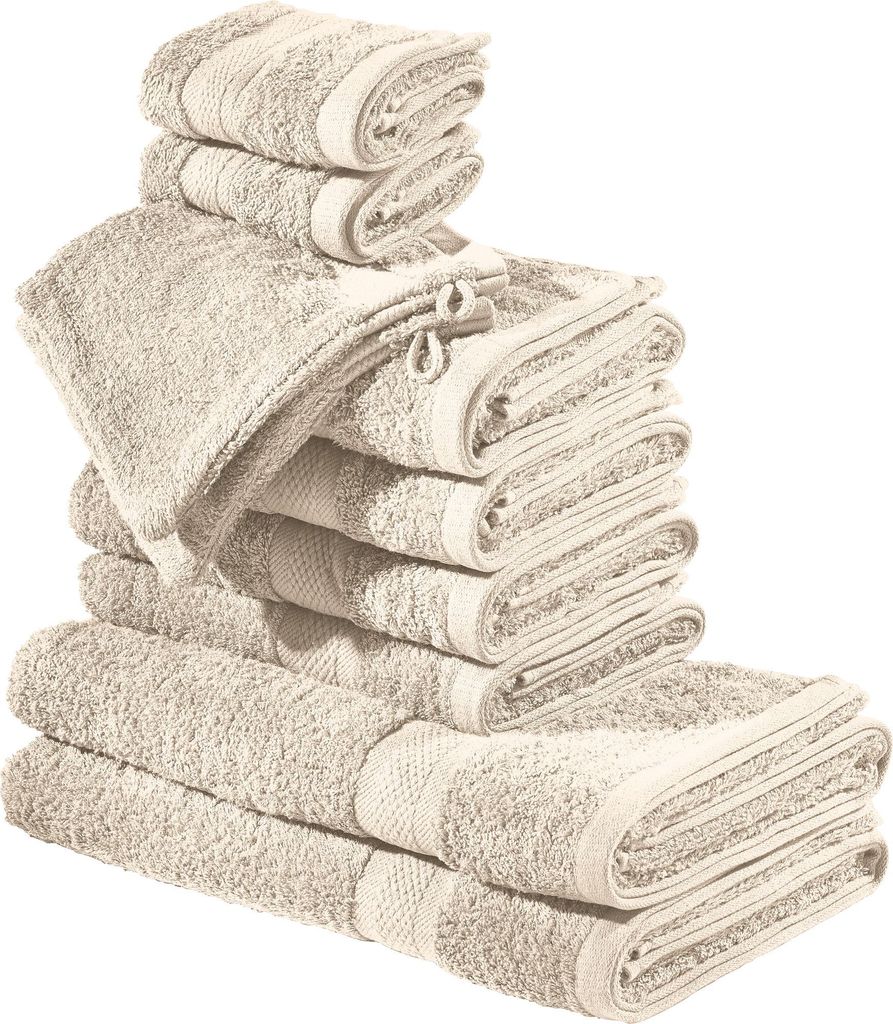REDBEST Frottier-Set Chicago" 10-teilig beige OneSize"