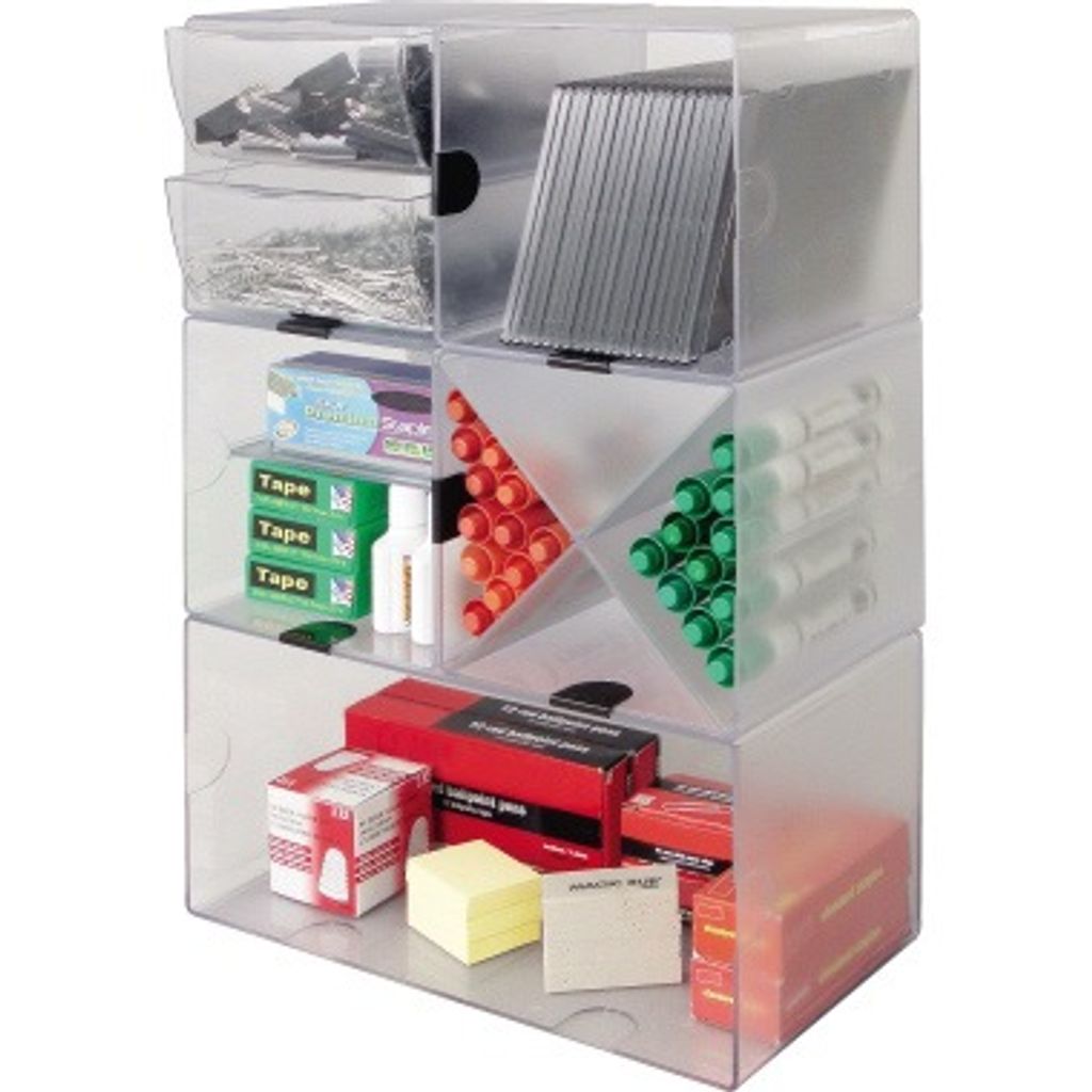 Deflecto Organisationsbox Classic Double CUBE Maße: 30,5 x Produktbild 