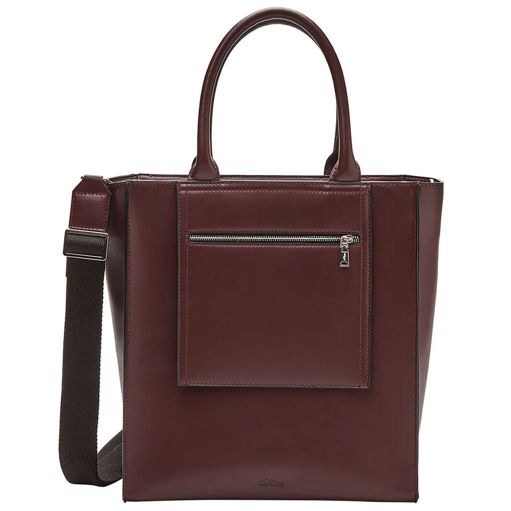 Sac fourre-tout s.Oliver rouge idéal pour le travail et les sorties shopping