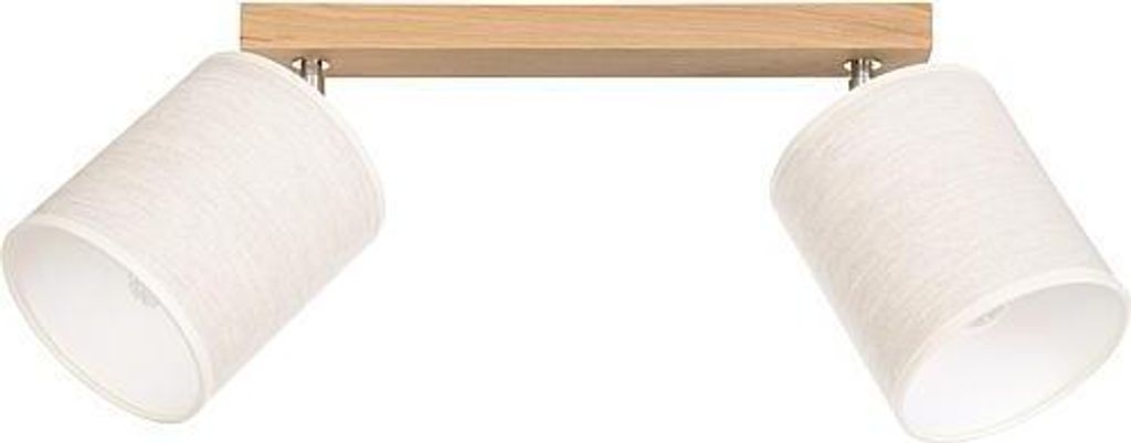 Textil-Strahler Boho 2flg. Eiche ge”lt/beige