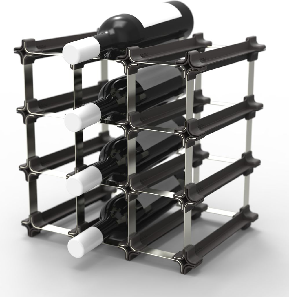 NOOK® Weinregal stapelbar 9er-Set – modulares Flaschenregal Produktbild 