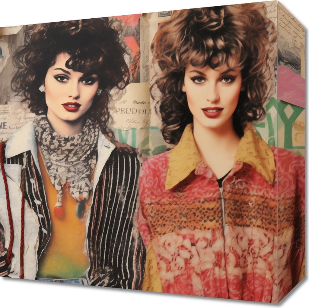 Bild 30x30cm Ikonen der 80er Jahre