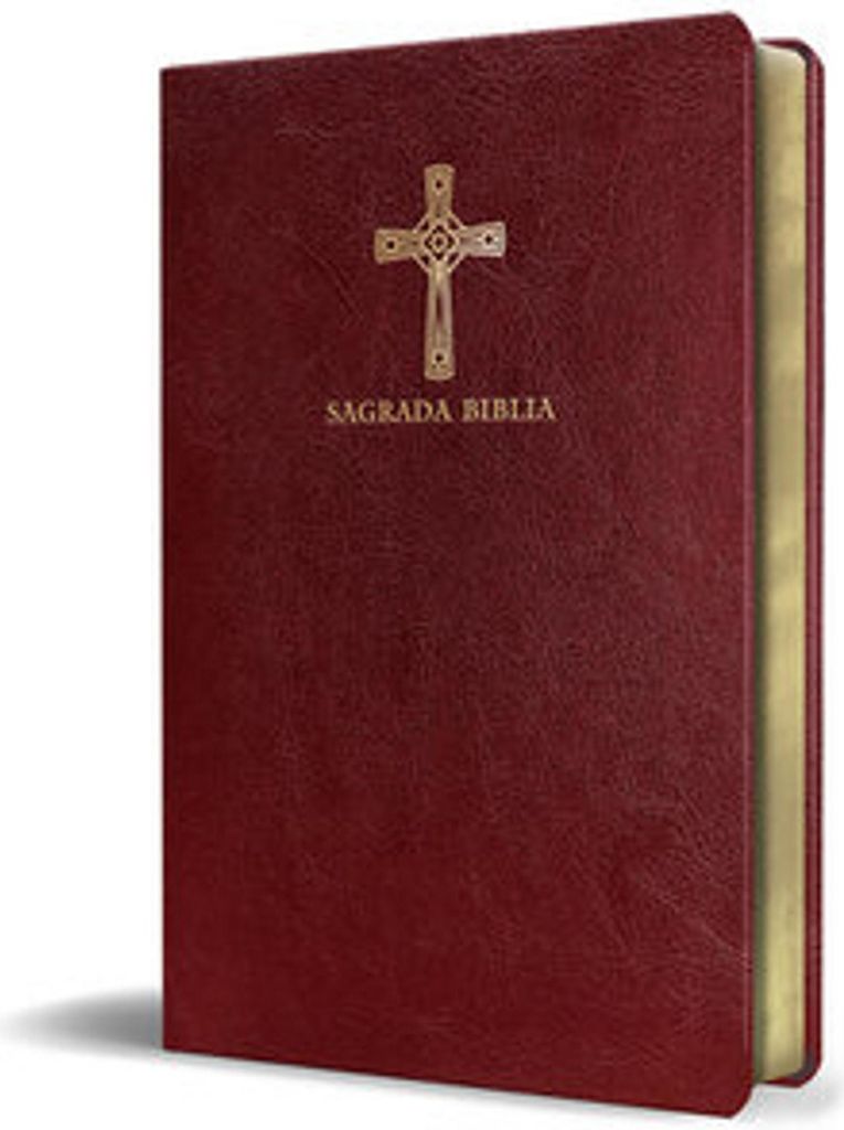 Biblia Católica En Español. Símil Piel Vinotinto, Tamaño Compacto / Catholic Bible. Spanish-Language, Leathersoft, Wine, Compact
