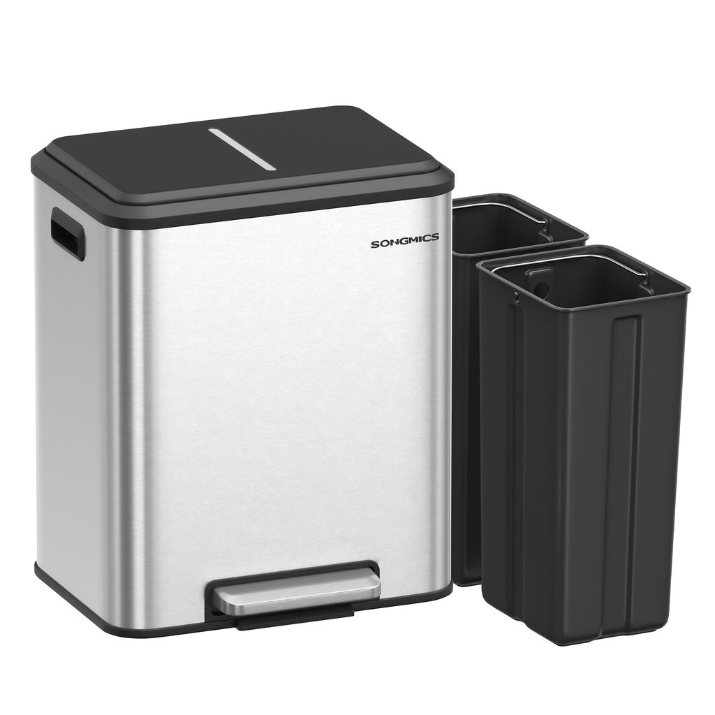SONGMICS Mülleimer Küche, Mülltrennsystem 2x15L, 2 Produktbild 