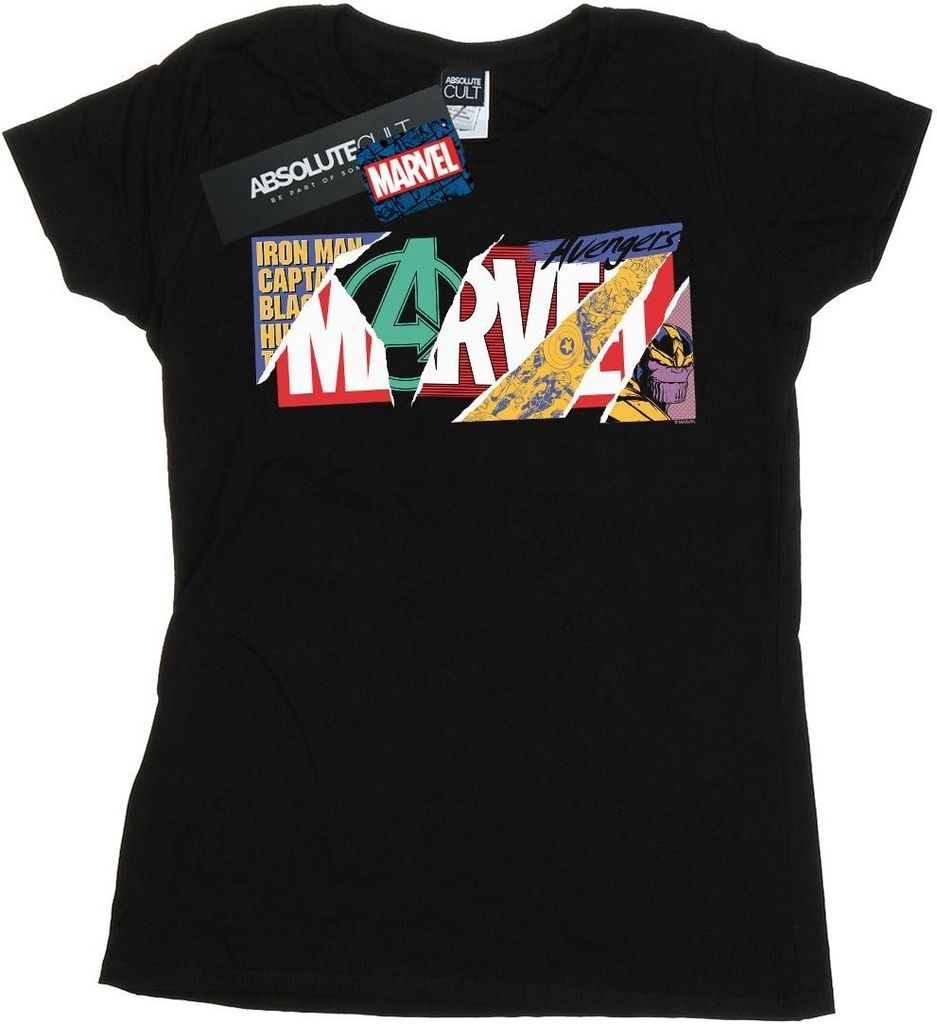 Marvel - T-Shirt für Damen BI48937 (L) (Schwarz)