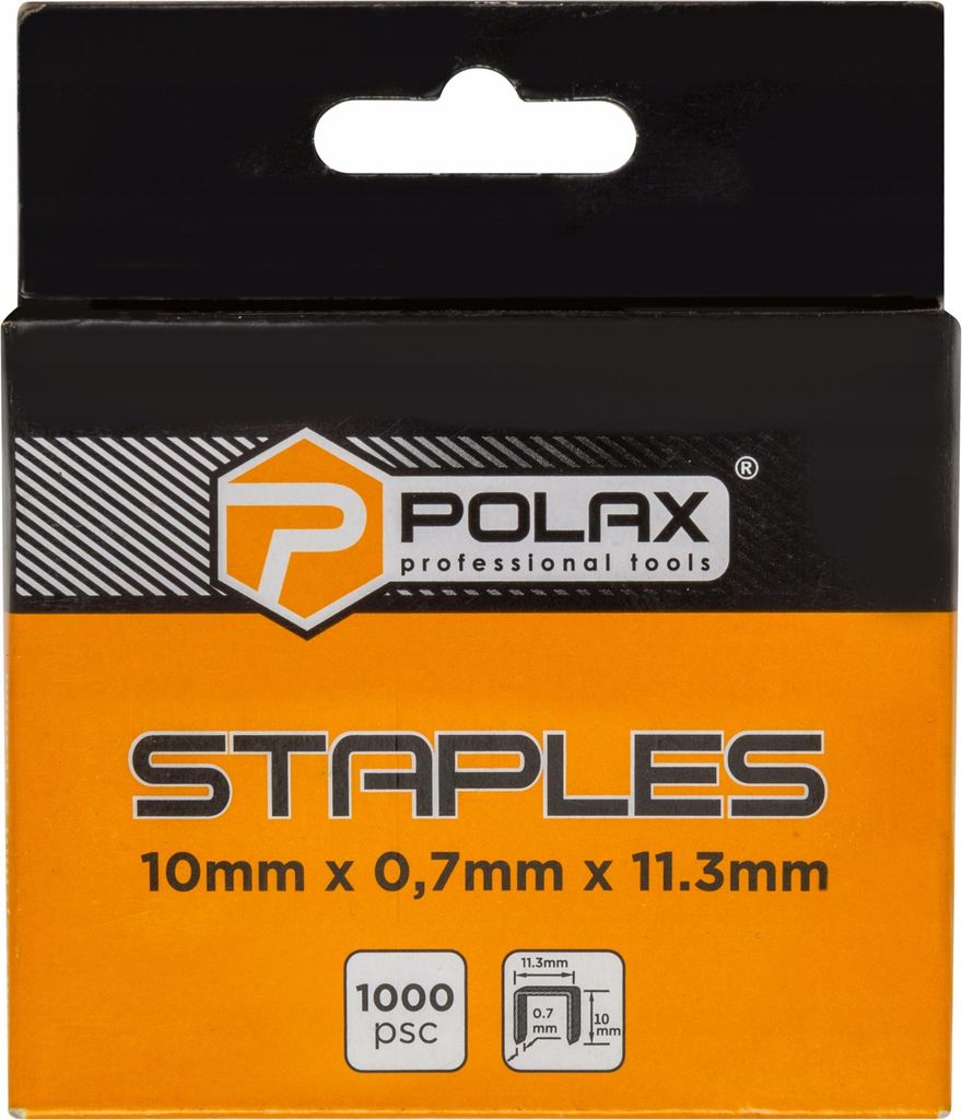 Polsterklammern Typ A/53 (1000 Stück) 10 x 0,7 x 11,3 mm Polax