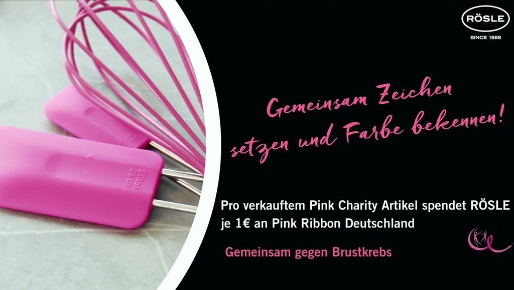 RÖSLE frusta in silicone rosa 27 cm Immagine del prodotto 