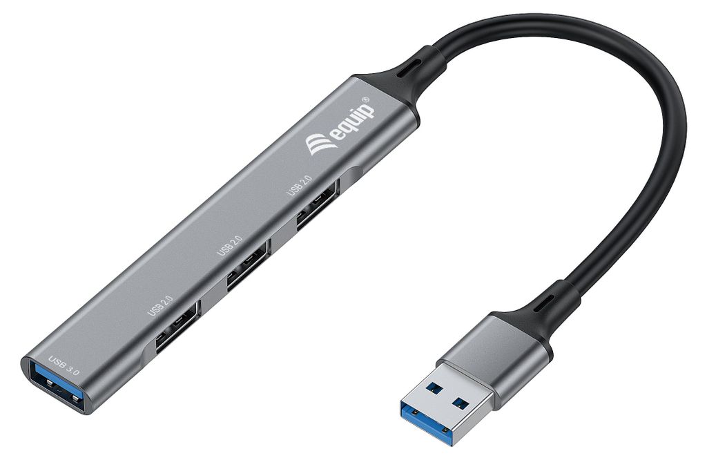 Equip USB-Hub 4-Port 3.0 ->1x3.0 3x2.0 5Gbps o.Netzteil Produktbild 