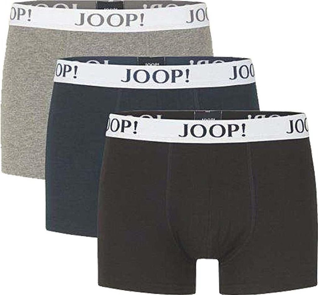 JOOP! Herren Boxershorts 3er Pack Co/EL Everyday M Logo-Band/Weiss