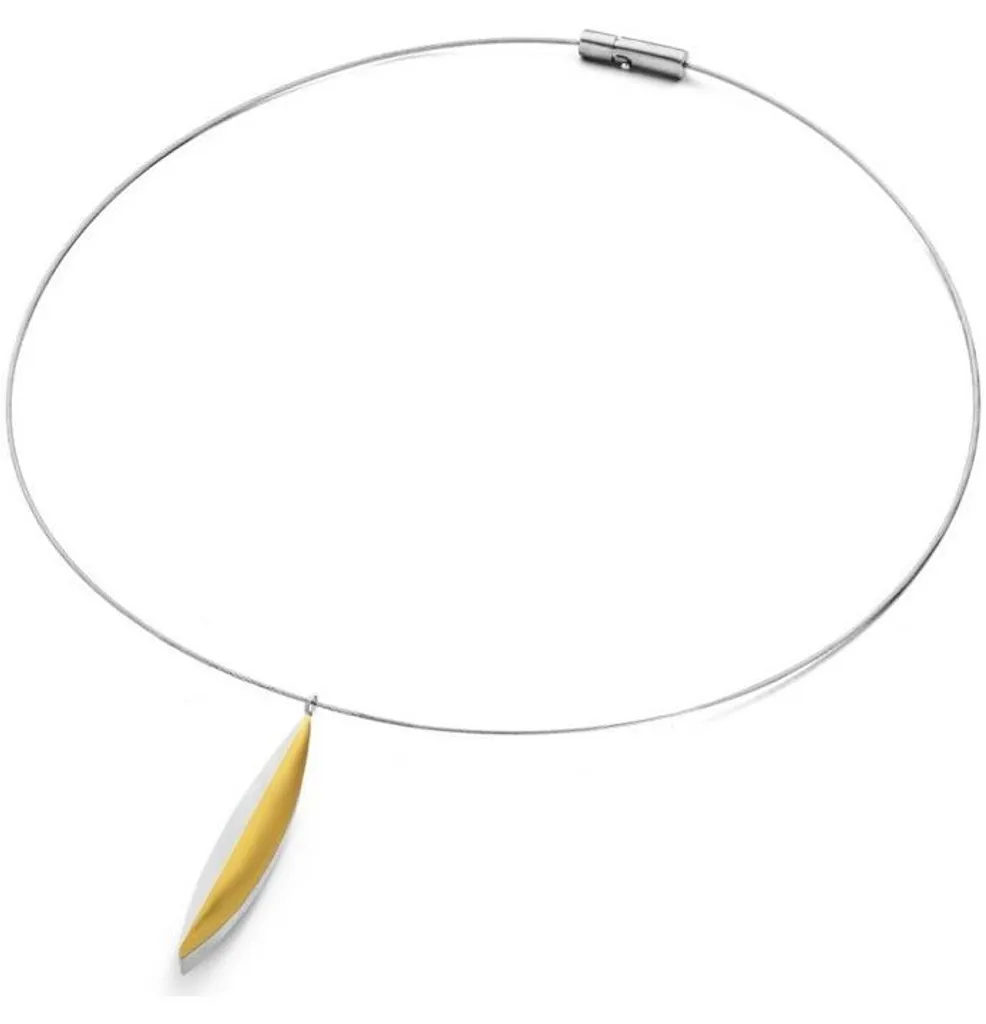 Pendentif Titane Odense IJ128P2 : Fini les Allergies avec Style Bicolore