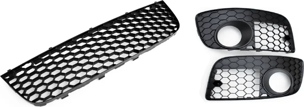 Kit rénovation grilles pare-chocs nid d'abeille noir pour Golf 5 GTI ab