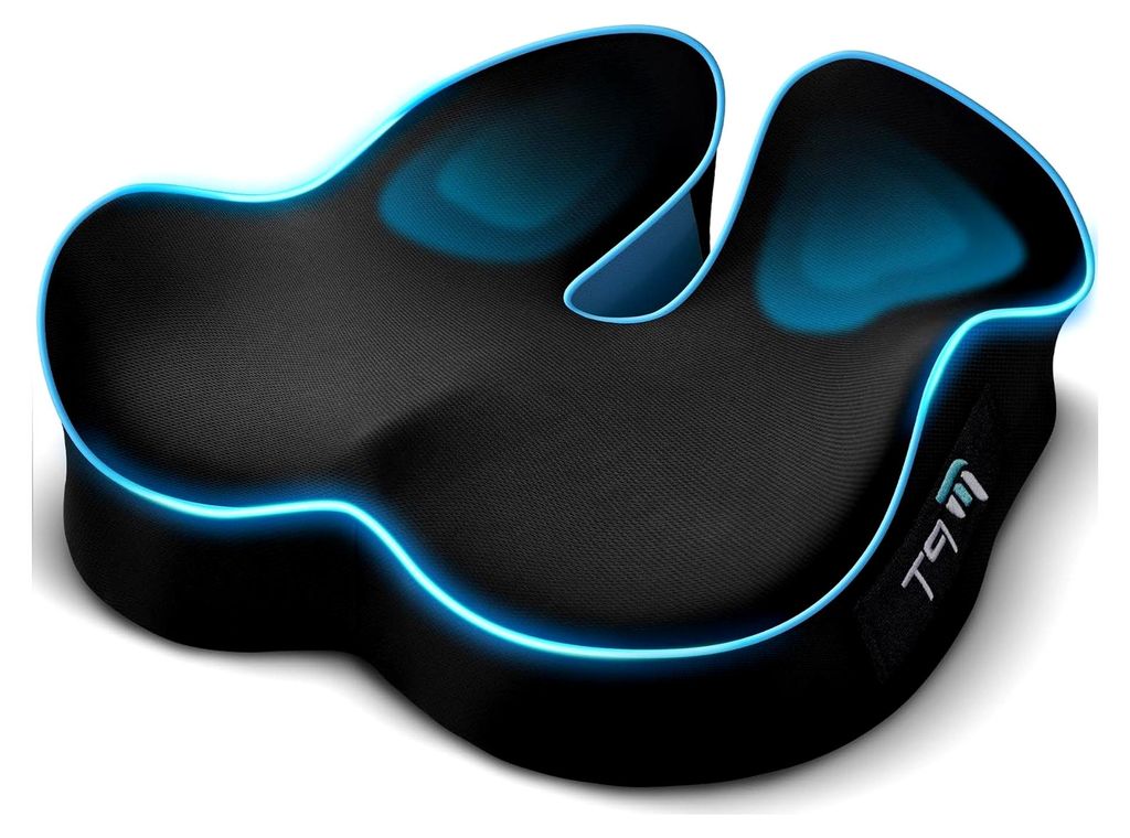 Sitzkissen für Bürostühle mit Memory Foam, verbessert den Sitzkomfort, geeignet für Bürostühle, Schreibtische und Gaming-Stühle