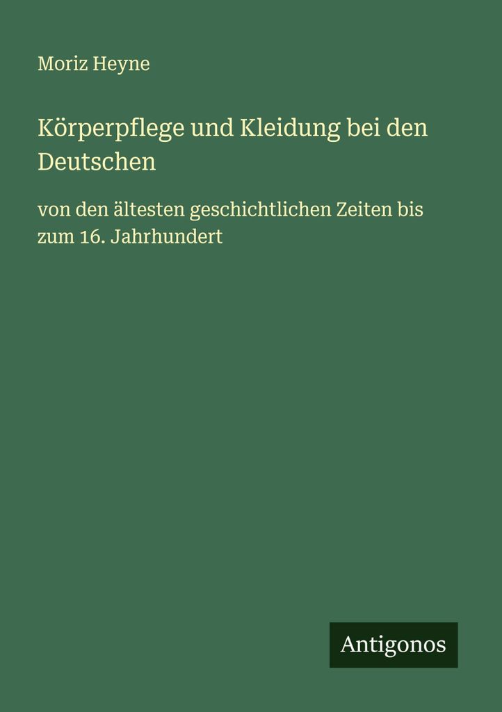 Körperpflege und Kleidung bei den Deutschen