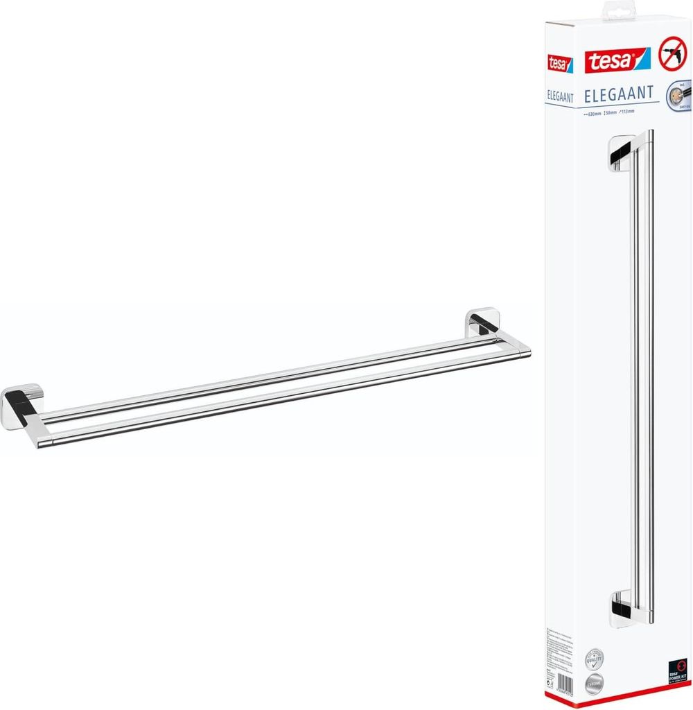 tesa Elegaant Handtuchstange inkl. Kleber doppelt Image du produit 