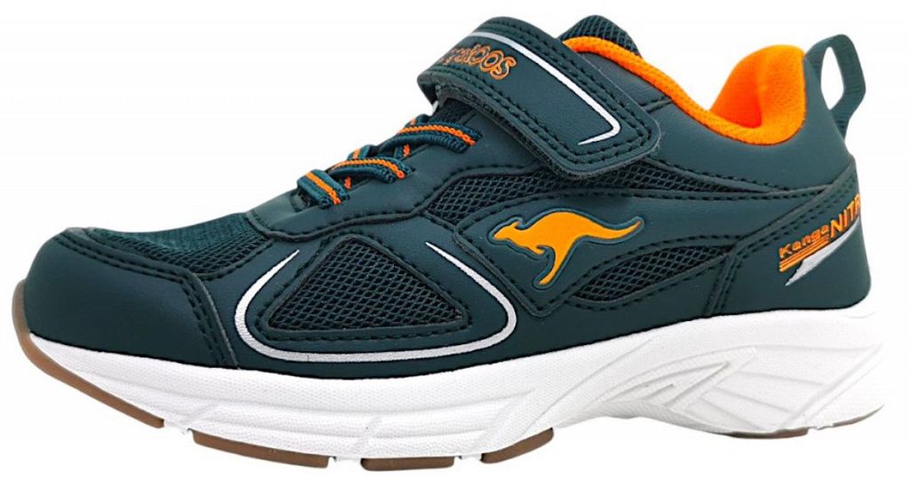 KangaRoos K-NI Roug EV Sportschuhe Kinder Laufschuhe Klettschuh Grün Freizeit, Schuhgröße:31 EU