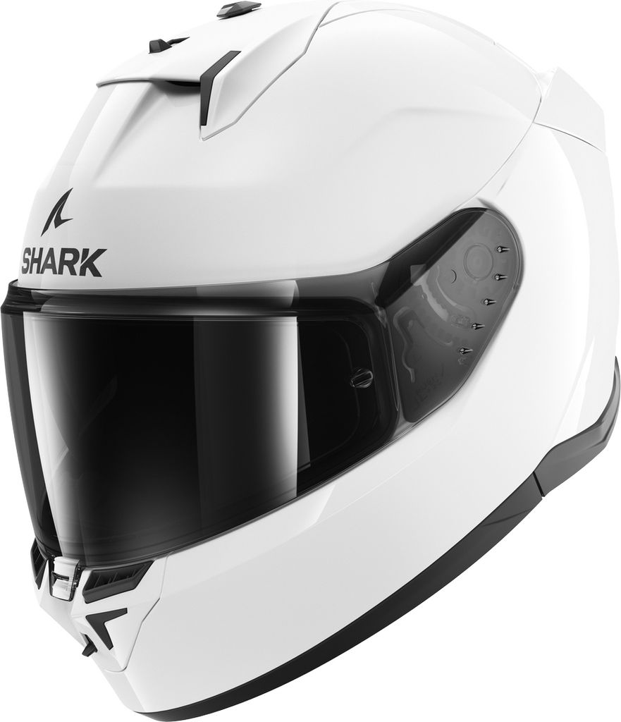 Shark D-Skwal 3 Blank Helm, weiß, M (57/58)
