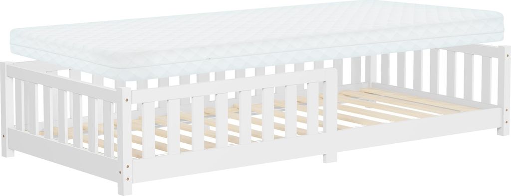 ML-Design letto per bambini 90x200 cm bianco Letto a terra Immagine del prodotto 