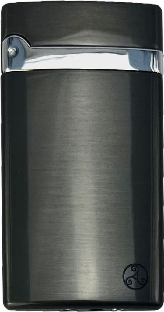 Rattray's Alfie Gunmetal Satin Feuerzeug, unbefüllt