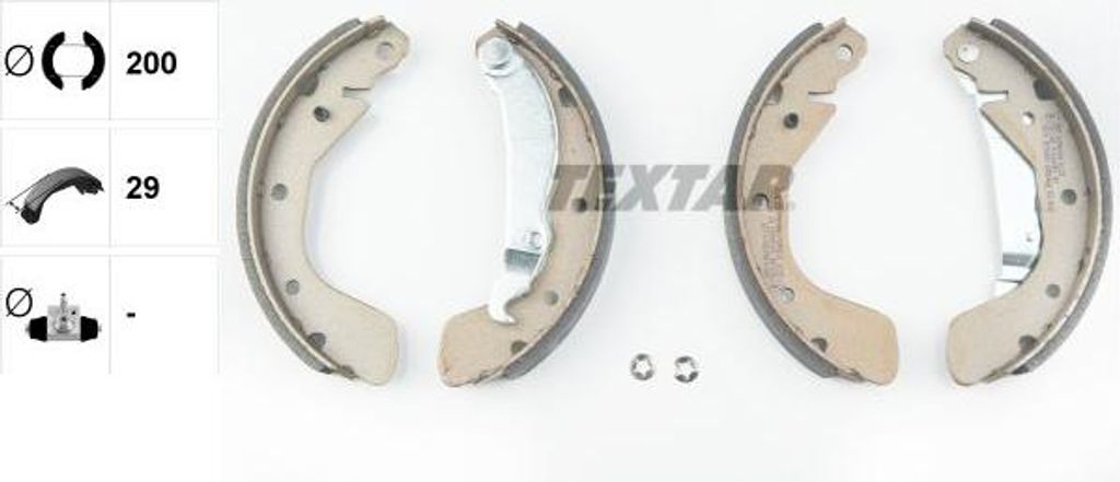 TEXTAR 91044800 Bremsbackensatz OE 91149504 kompatibel mit Corsa, Tigra, Astra F, Corsa A, Corsa B