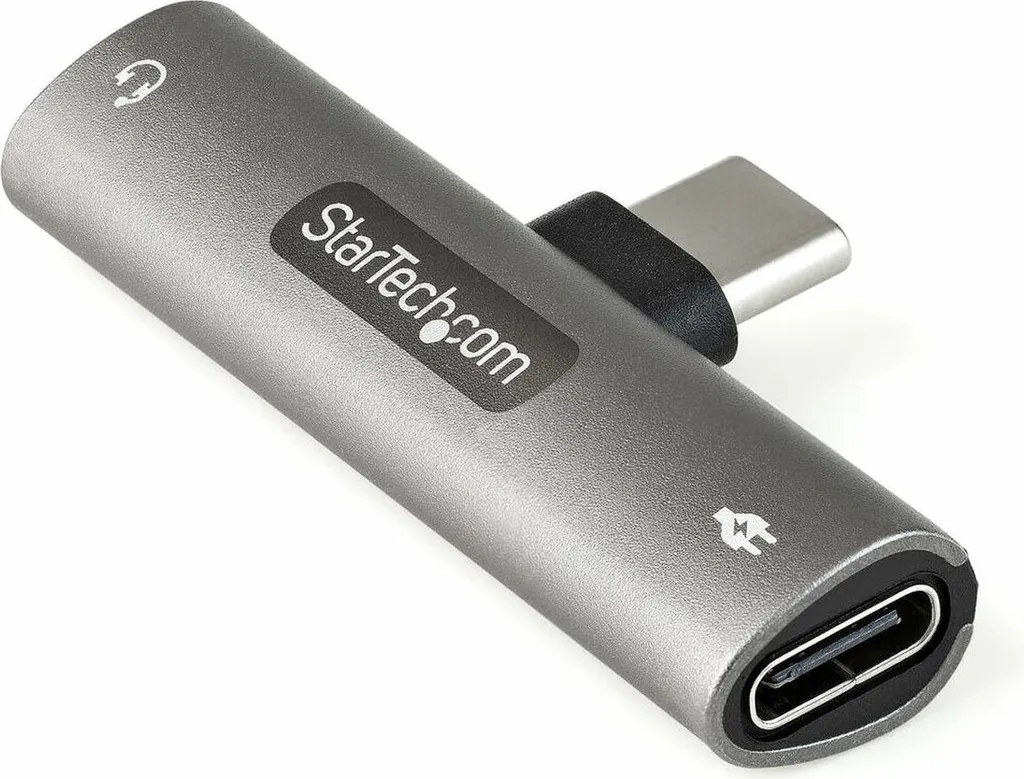 Adaptateur USB C pour casque Jack 3.5mm et chargeur PC Argent Startech