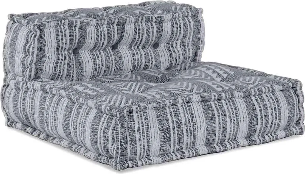 Canapé modulaire vidaXL gris : la solution tissu pour espaces modulables