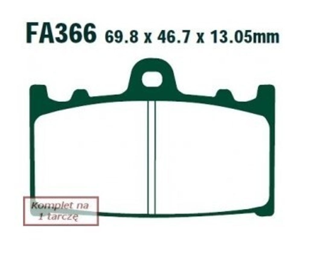 EBC Brakes Bremsbeläge Satz Bremsklötze FA366V