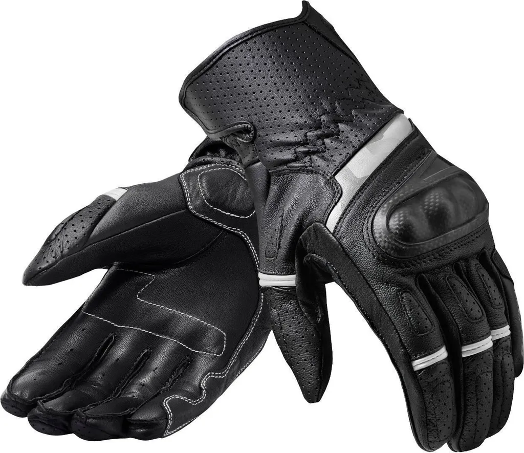 Gants de moto en cuir perforé respirant Revit Chevron 3 3XL