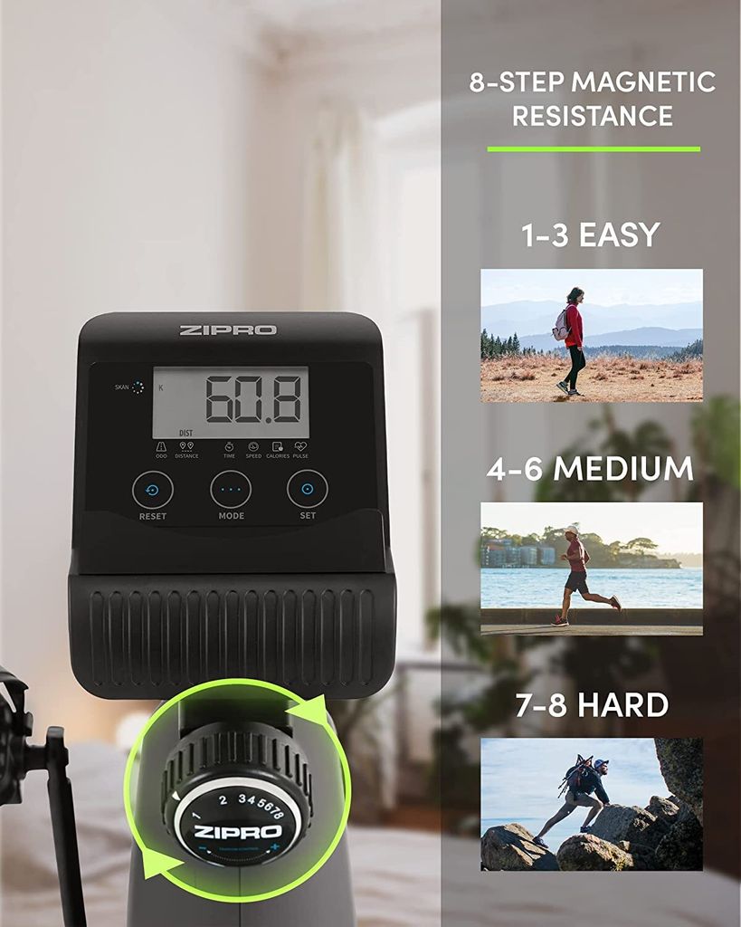 Zipro Erwachsene Horizontales Magnetisches Fitnessbike Produktbild 4