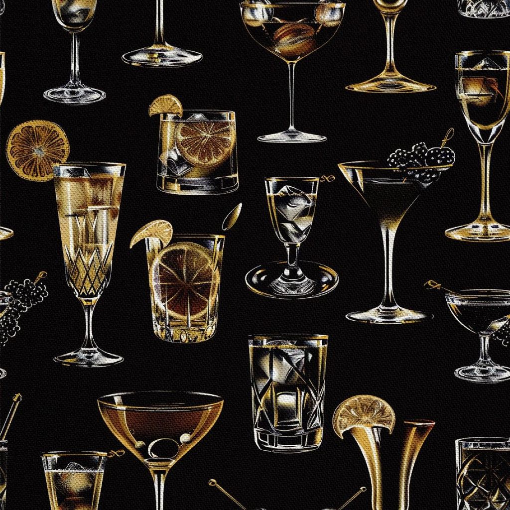 OUTDOOR DEKOSTOFFE OXFORD - Motiv Cocktail | DX8481