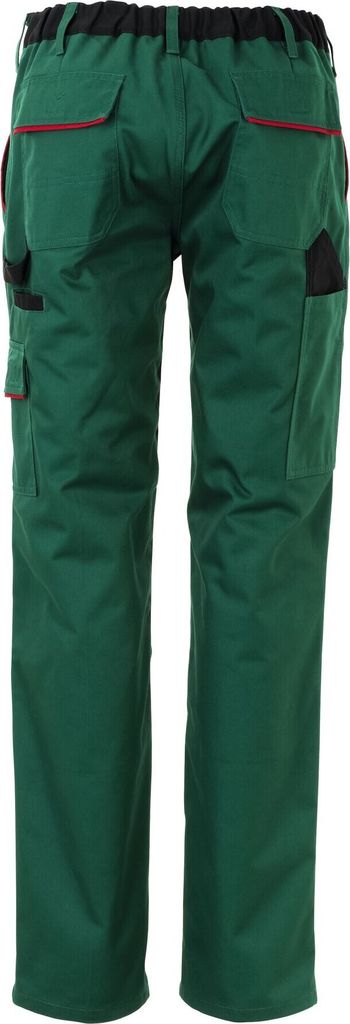 Planam Bundhose Highline Damen Gr. 38 grün/schwarz/rot Produktbild 