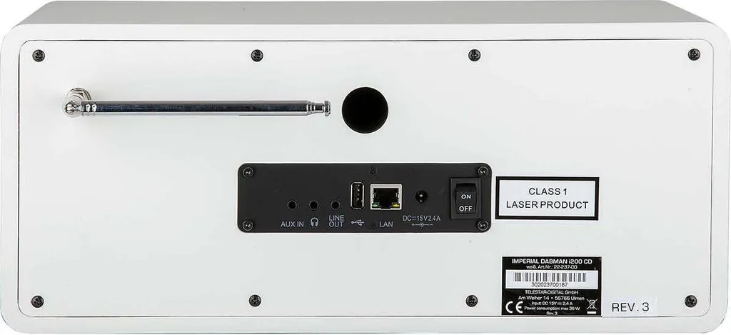Chaîne compacte sans grésillement Imperial DABMAN i200 CD blanc - 4
