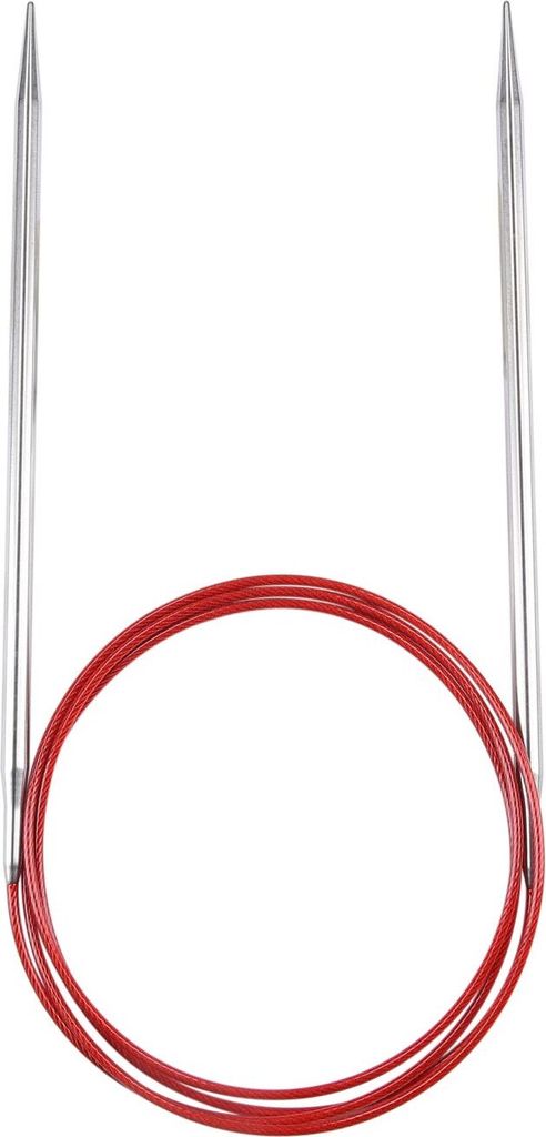 Rundstricknadel RED LACE Edelstahl 4,50 mm 100 cm