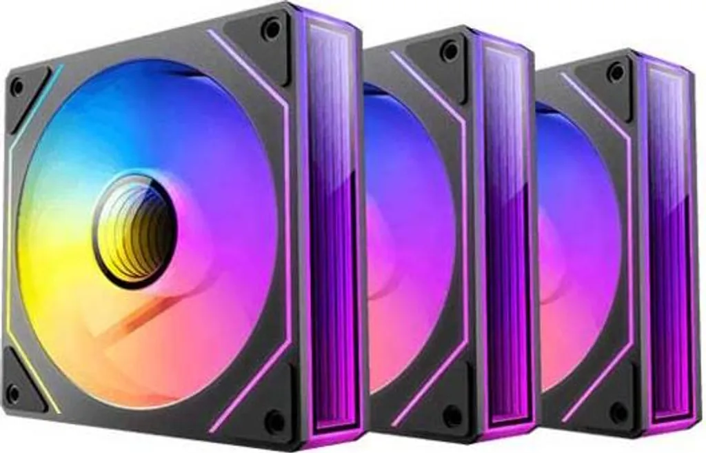 Antec VISON 120R ARGB PWM Reverse pack de 3 ventilateurs PC noir 120mm