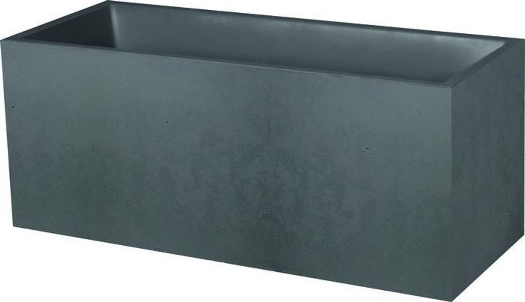 Pflanzkübel EDA Basalt Kunststoff 99,5 x 39,5 x 43,5 cm anthrazit