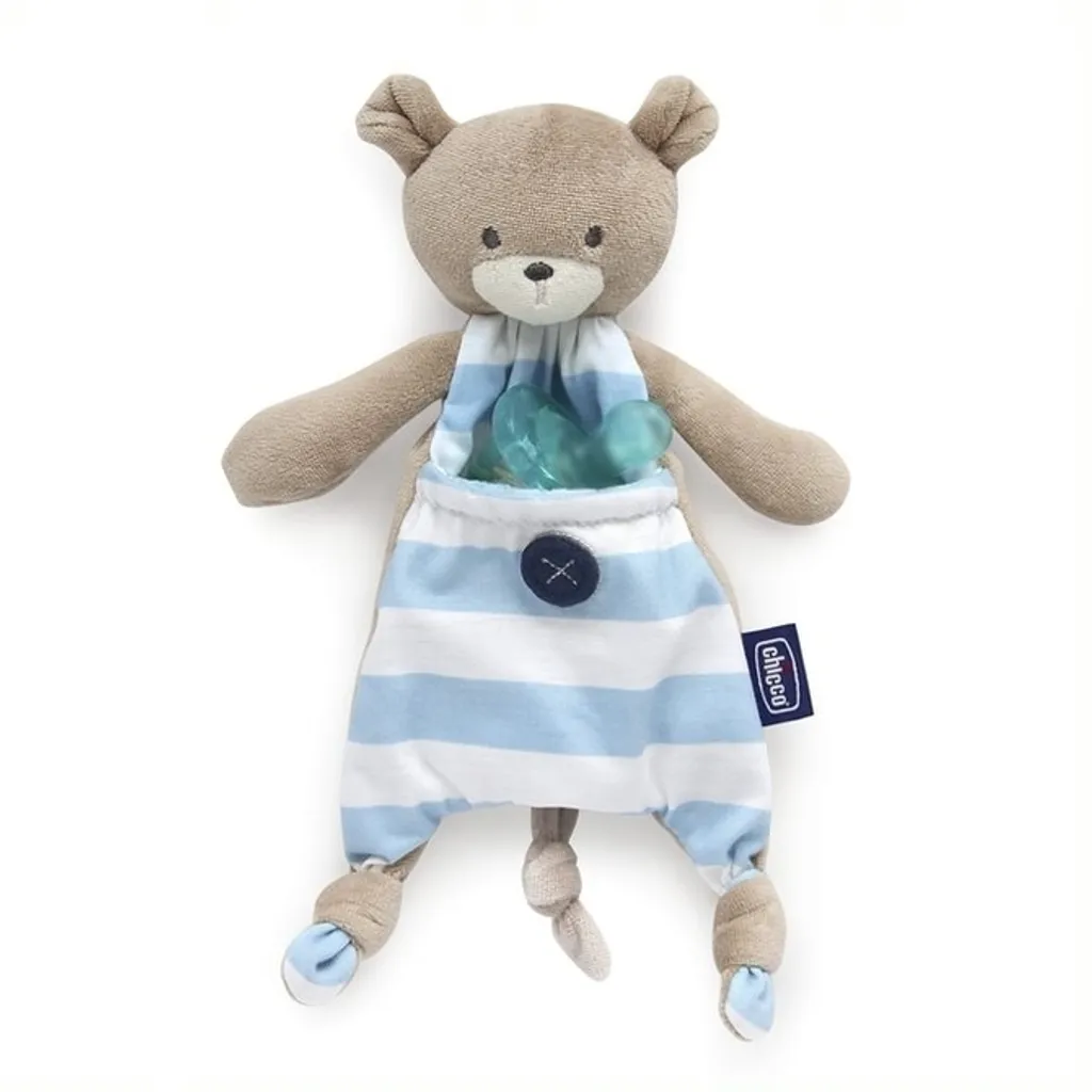 Doudou d'Éveil Chicco Macko avec Rangement Sucette pour Sommeil Bébé