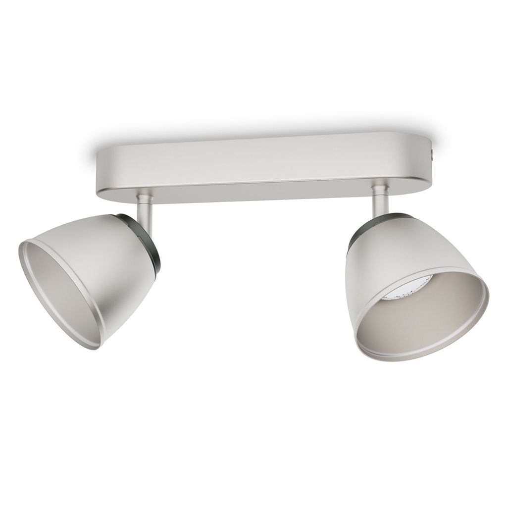 Philips LED Deckenleuchte Spot County Chrom matt 2 x 4W 660lm warmweiß 2700K schwenkbar