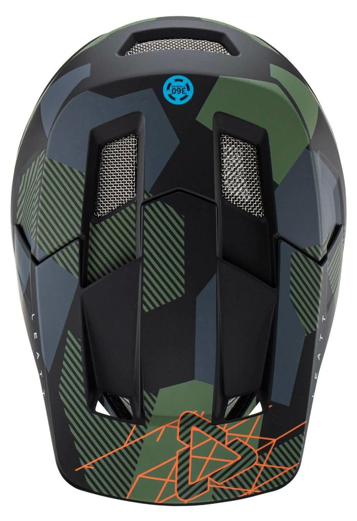 LEATT MTB-Helmvisier Weiß/Rot für Gravity 2.0 V23 Helm Größe S