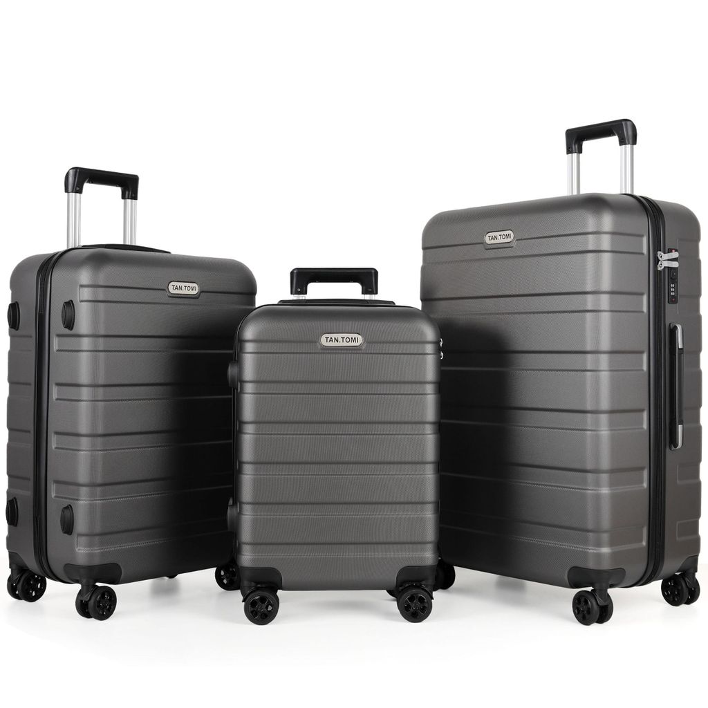 Handgepäckkoffer S/M/L/Set Koffer Hartschale Leicht Reisekoffer ABS Geräumig Haltbar Trolley Handgepäck Große Kapazität