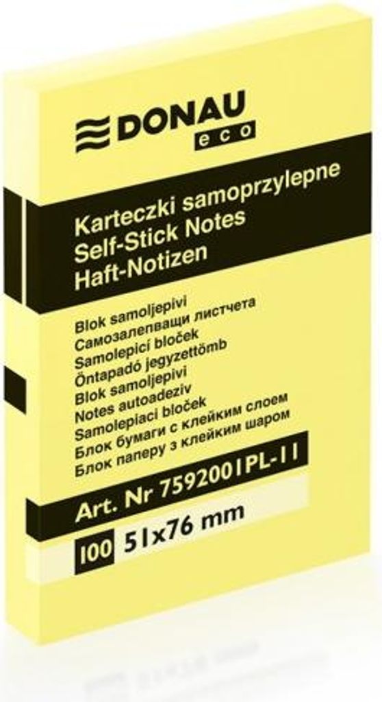 Bloczek samoprzylepny 51 x 76 mm, 100 kartek Zdjęcie produktu 