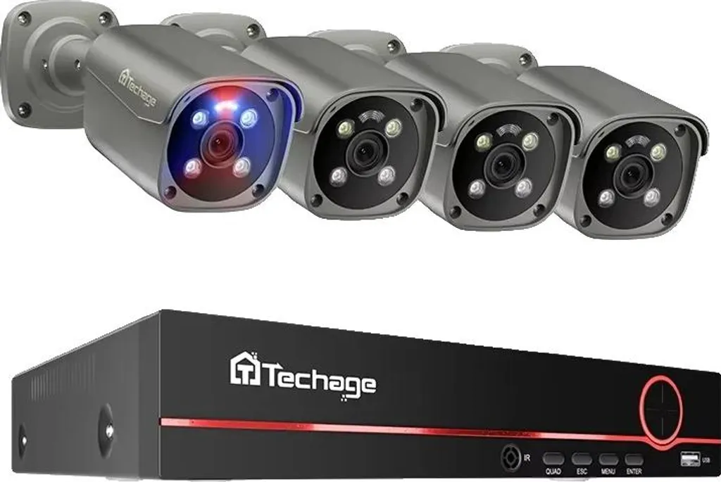 Système de sécurité 8 canaux et 8 caméras IP 4K 8MP sans disque dur