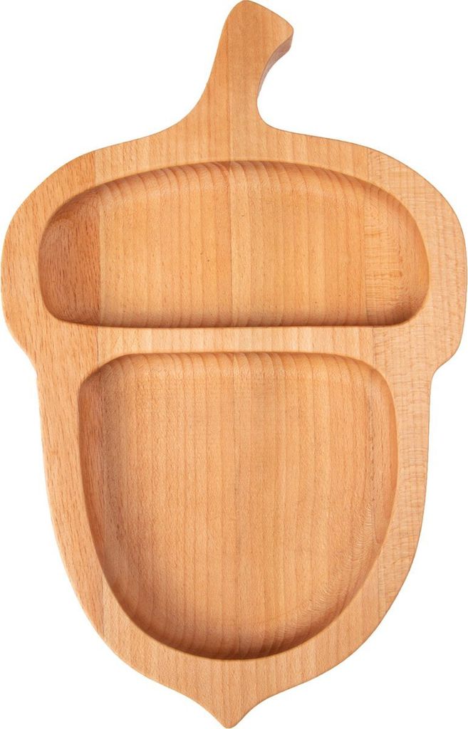 Joy Kitchen Tapasschale aus Holz Acorn | Servierplatte | Schalen | Tabletts für Snacks | Snackboxen | Eichhörnchen Schale | Nussgerichte | Sch...